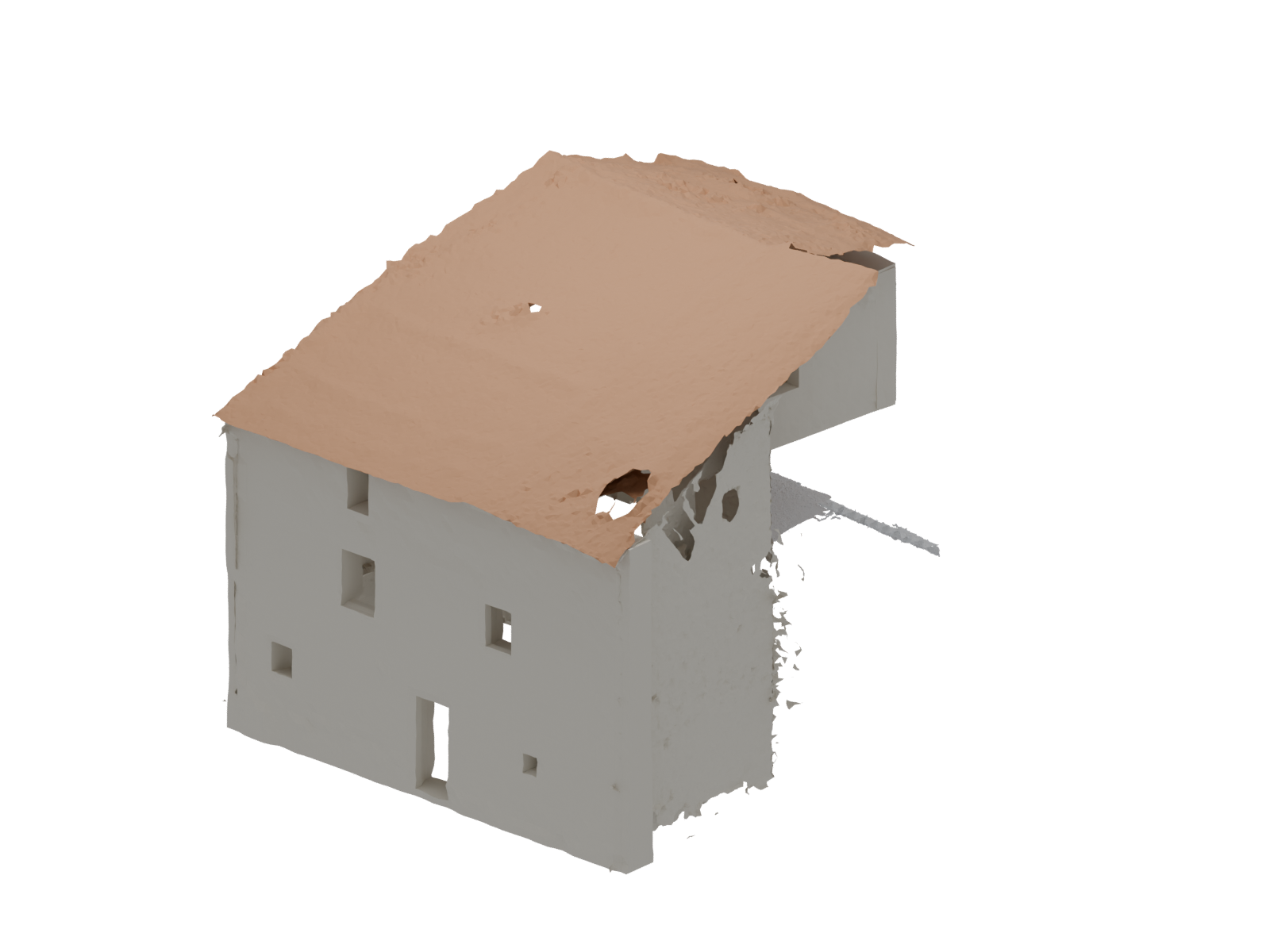 Partial 3D reconstruction of Casa del Noce